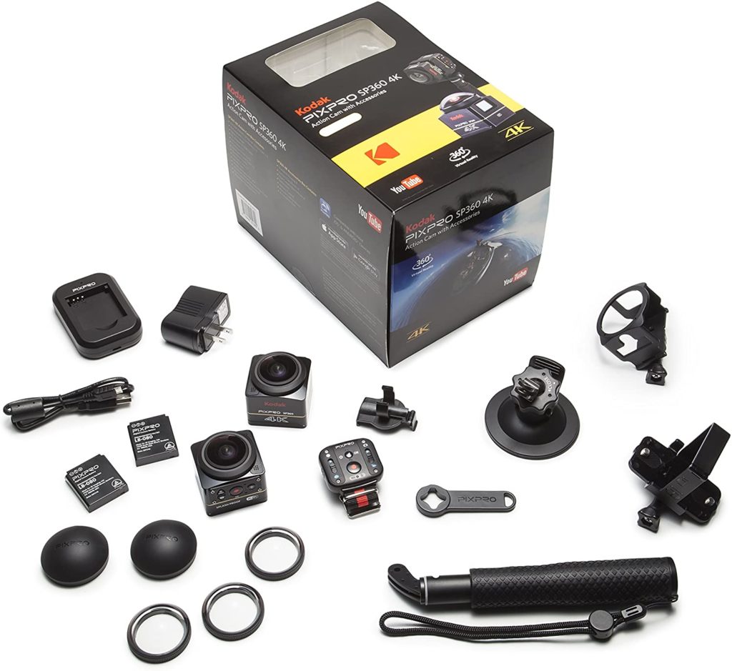 Kodak DVC de SP360 4 K Pixpro Action CAM Dual Pro Pack